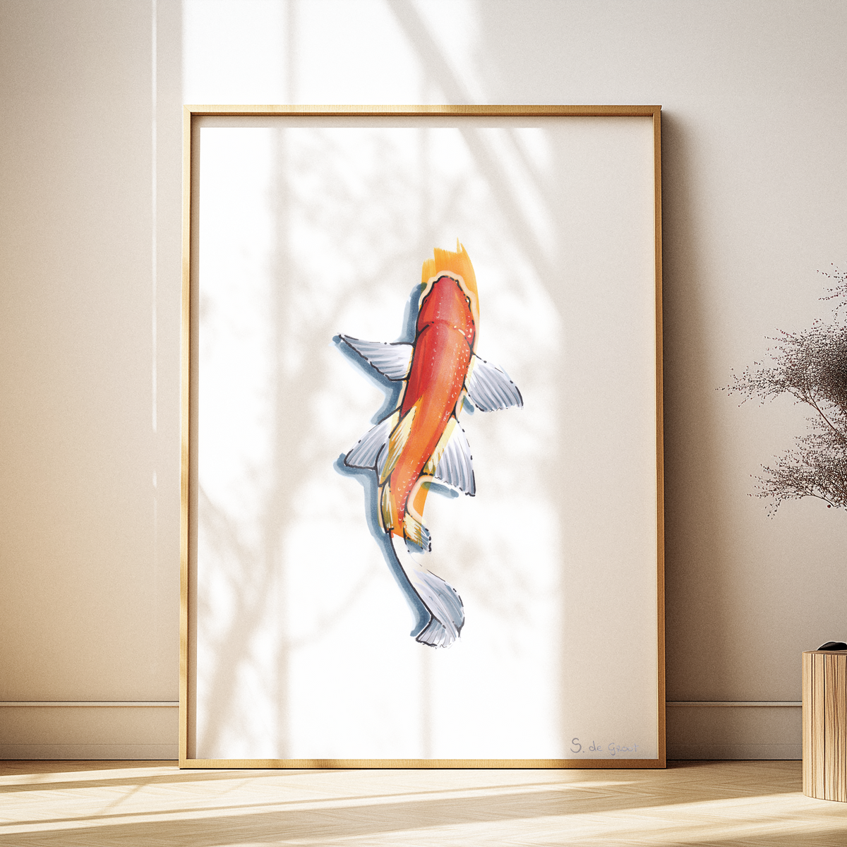 Gold Fish Art Print