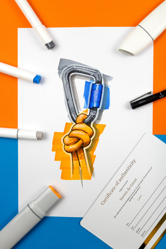 Original Illustration Carabiner