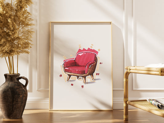Arm Chair Art Print