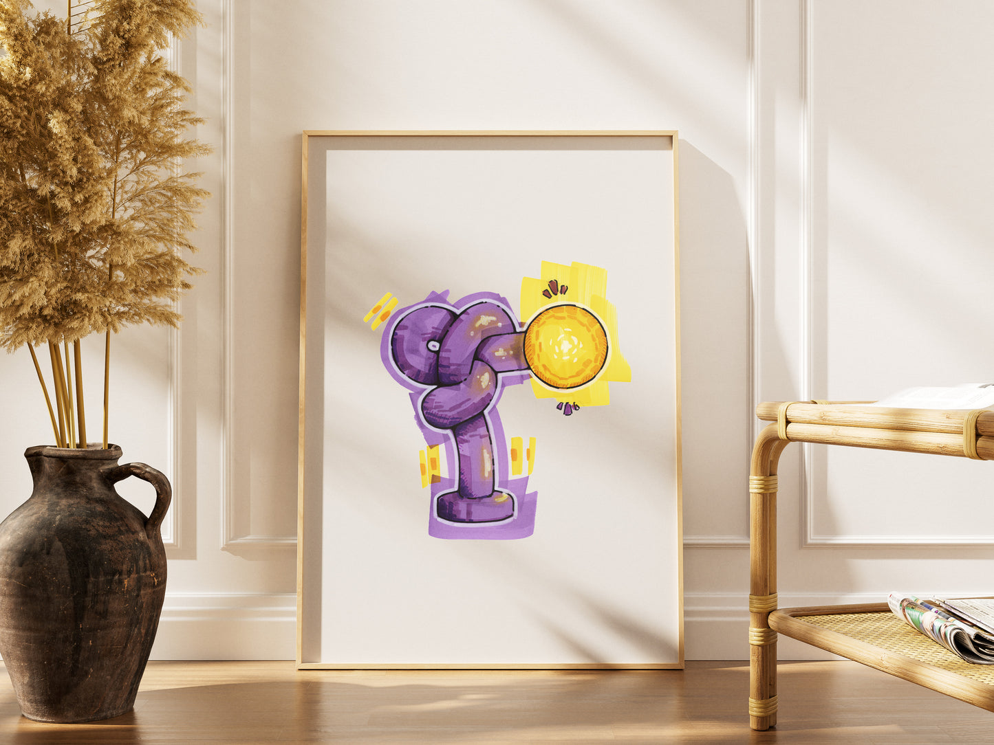 Knot Lamp Art Print