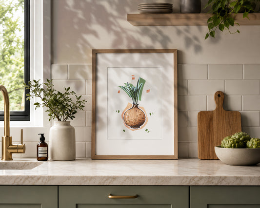 Onion Art Print