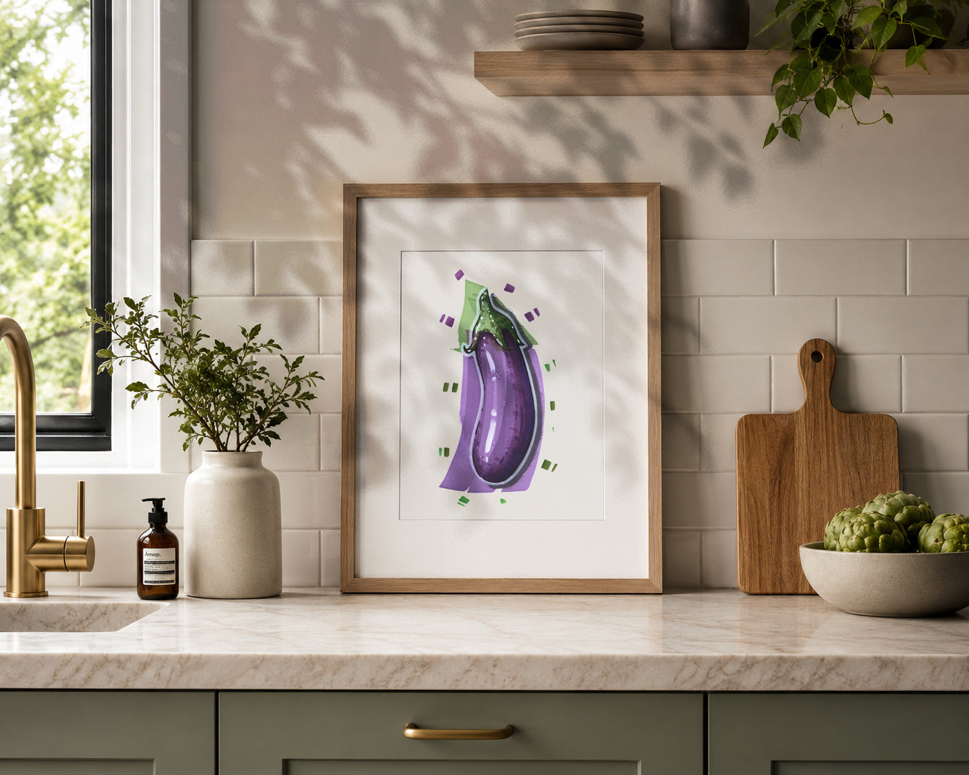 Aubergine Art print