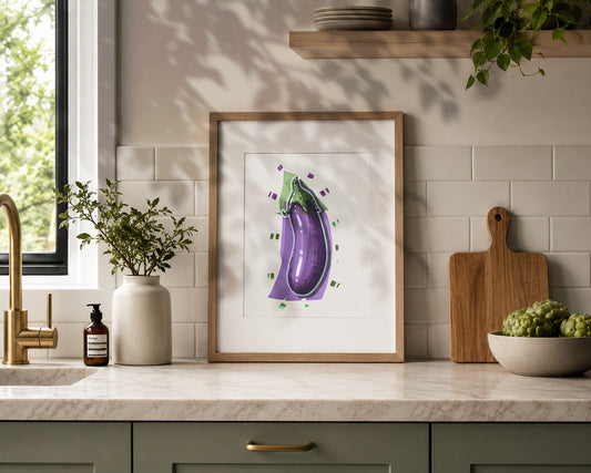 Aubergine Art print