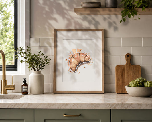 Croissant Art Print