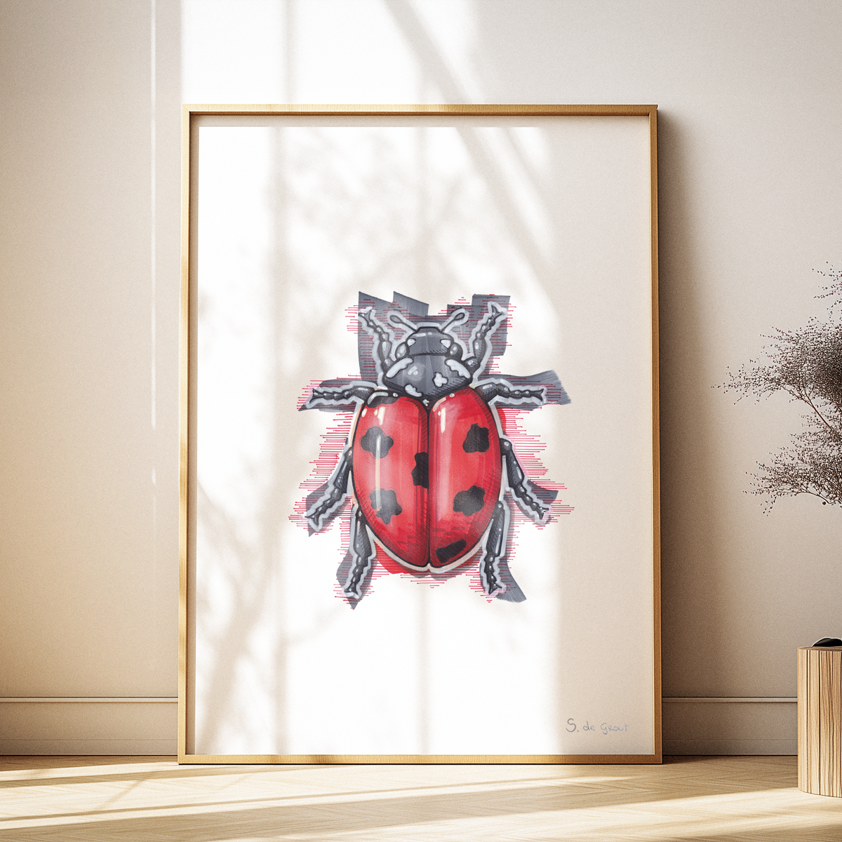 Lady bug Art Print