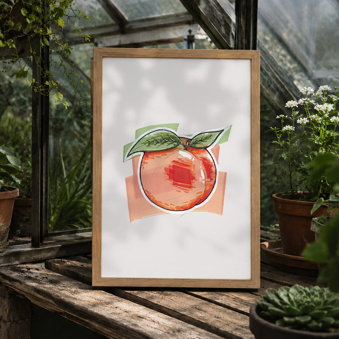 Peach Art Print