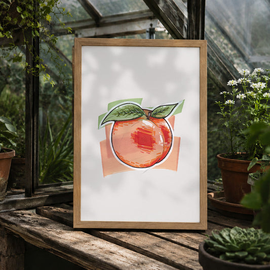 Peach Art Print