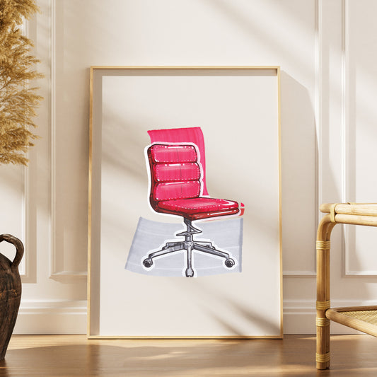 Office chair Art Print