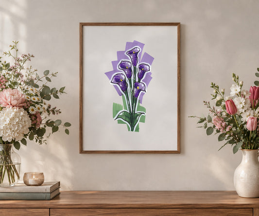 Calla Lily Art print