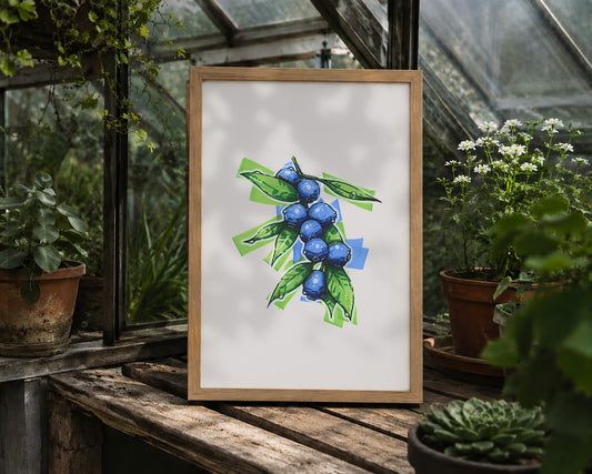 Blueberries Art Print